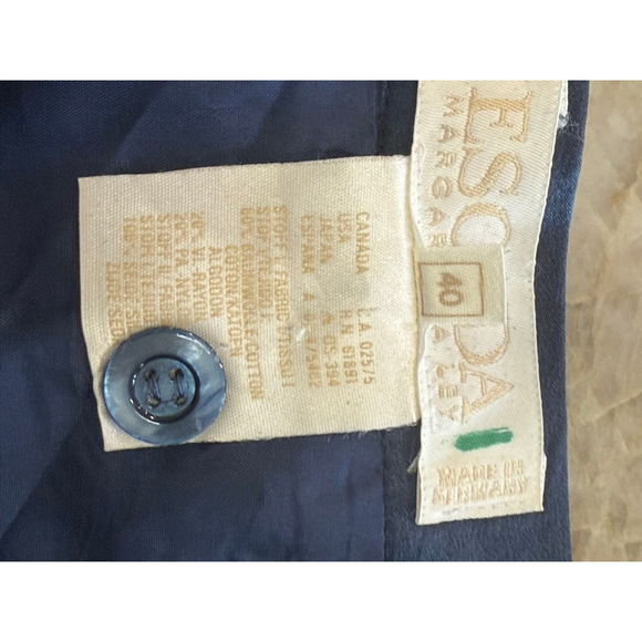 Escada Navy & Light Blue Lace Pencil Skirt Size 10 EU 40 - Picture 8 of 8